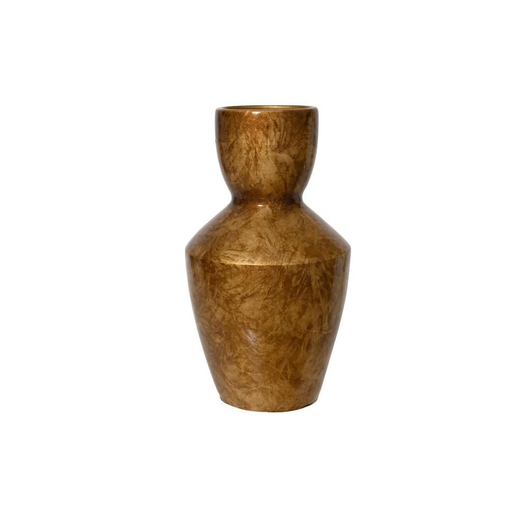 VASO TERRACOTTA BROWN GOLD H.40 D.23